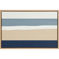 Mifko Coastal Horizon Floating Frame Canvas Sand Navy - Product view